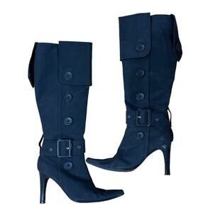 Newport News Black Heeled Boots